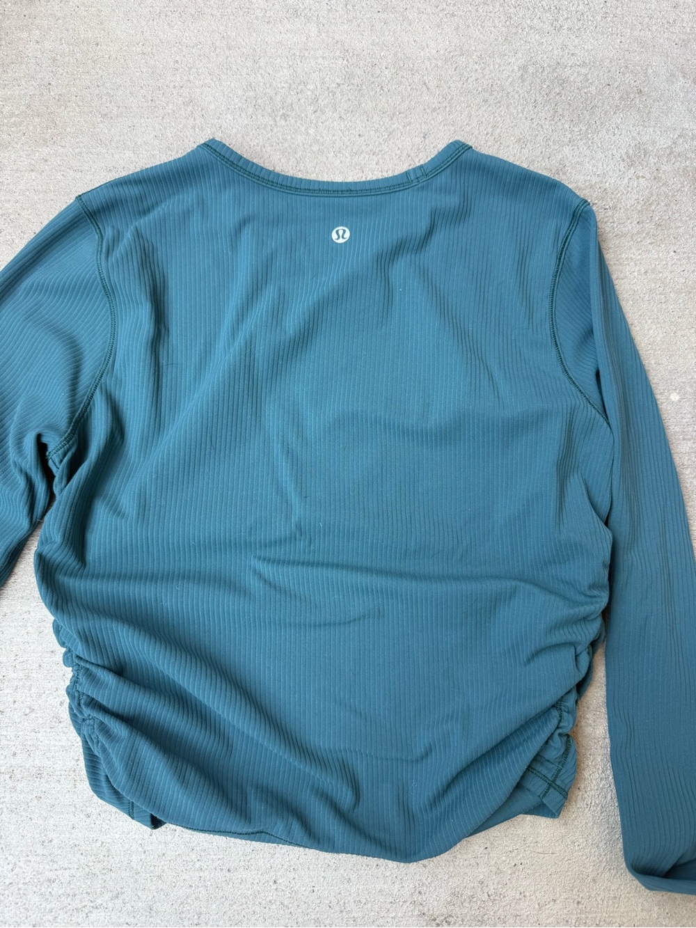 lululemon athletica - All It Takes - Teal Ribbed Long Sleeve Top - Size 6